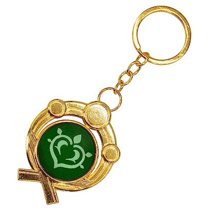 Impact Videogame Colorful Lanyard Keychains Stickers - color: Inazuma Dendro