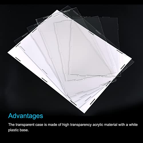 MECCANIXITY Acrylic Display Case Box Clear Dustproof Protection Showcase 12.2x12.2x8.3 Inch for Collectibles Display - size: 12.2x12.2x8.3 Inch