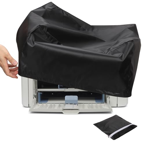 PATIKIL 16.93 Inch Printer Dust Cover Case, 1Pcs Water Proof Static Free Polyester Protective Covers Jacket for Various Printers or Copiers, Black - color: Black, size: 16.93 x 16.93 x 12.6 inch