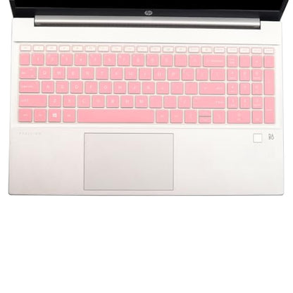 Keyboard Cover for 15.6 17.3 HP Laptop 17-cn 17-cp 15-fc 15-fd 15-eg 15-eh 15-er Series 15-fc0025dx 15-fc0093dx 15-fd0083wm 15-fd0107dx 15t-fd000/fd100 15t-eg300 17t-cn300/cn400 17-cn 17z-cp-Palepink - color: Palepink(Regular Letters)