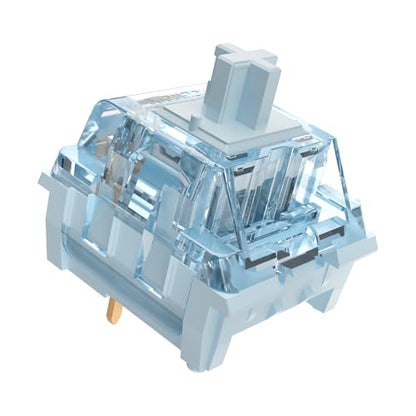 ZhouWang Dreamlike Blue Switch,3 Pin Replacement Pre-Lubricated Dustproof Clicky Keyboards Switch,Suitable clickers for 3D Prints and MX Mechanical Keyboard（90Pcs） - color: Dreamlike(Clicky), size: 90Pcs