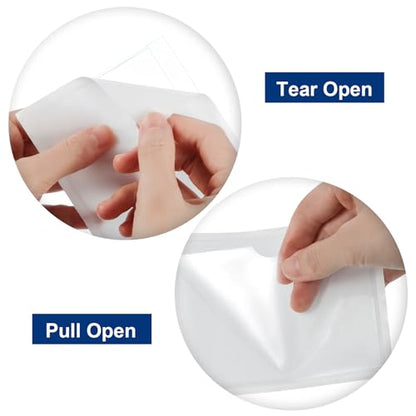 Chinco 30 Pcs Self Adhesive Pockets, Bin Labels for Storage Bins, Clear Pocket Label Sleeves, Plastic Index Card Holder with Top Open for Organizing Bins Box Drawer(3.6 x 4.8 Inches) - size: 4.8 x 3.6 Inches
