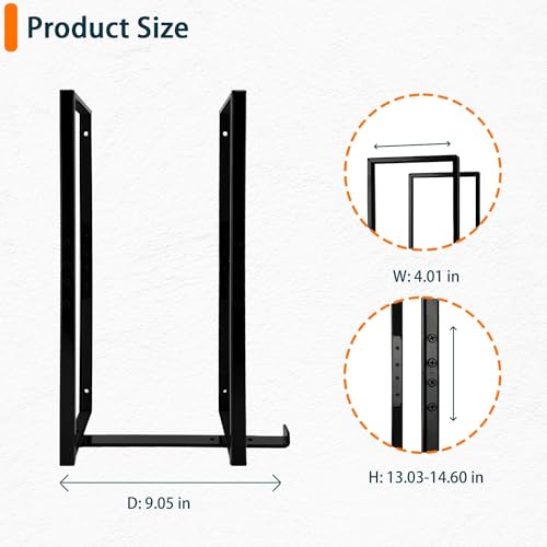 14.6"x 4" SFF PC Under Desk/Wall Mount Compatible with Dell OptiPlex SFF 9020 7060 7050 7040 5050 3050 Small Form Factor Desktop Computer with Anti Scratch Sponge
