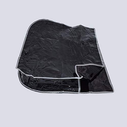 Betty Dain Salon Chair Cover, Protects Spa/Salon Chair Upholstery from Stains, Chemicals, Moisture, and Wear, Round, Fits Most Salon Chairs, Durable Vinyl, Black (Pack of 2) - size: 2 Pack, style: Round