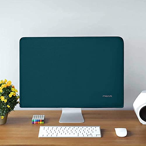 MOSISO Monitor Dust Cover 22, 23, 24, 25 inch Anti-Static Dustproof LCD/LED/HD Panel Case Computer Screen Protective Sleeve Compatible with iMac 24 inch, 22-25 inch PC, Desktop and TV, Teal Green - color: Teal Green, size: 22-25 inch
