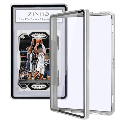 ZINHO Graded Card Case Magnetic Aluminum Alloy Slab Protector Display Case Fits BGS Cards, UV Protection (Gold) - color: Gold, style: BGS Card Case