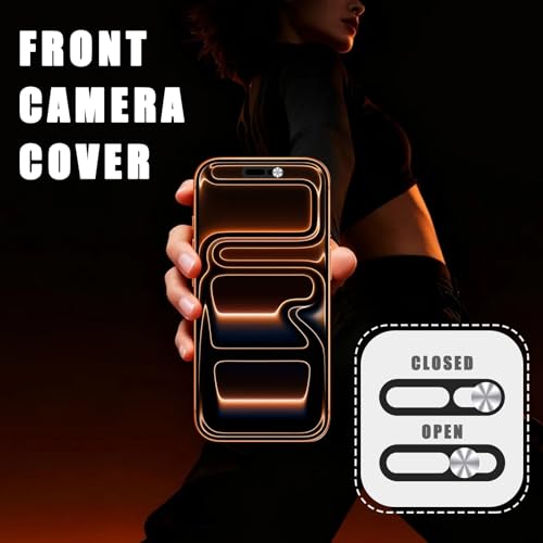 Front Camera Cover Compatible for iPhone 17/17 Air /17 Pro/17 Pro Max,Webcam Cover Protect Privacy and Security,Not Affect Face ID, 2 Pack-Silver - color: Silver