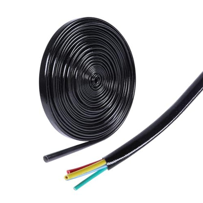 Silicone Fiberglass Sleeve Heat Shield Wire Protective High Temperature Electrical Insulation Self-extinguishing Black (3/16"-24ft) - style: 3/16"-24ft