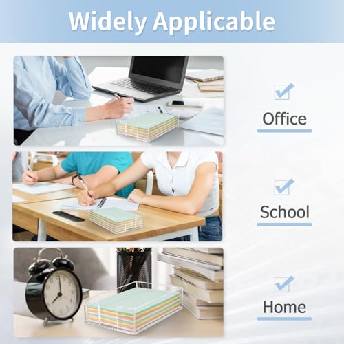 Acrylic Sticky Note Holder, 4 x 6 Crystal Clear Sticky Note Dispenser Acrylic Notepad Holder for School Home Office Desk Organization - size: 4x6"