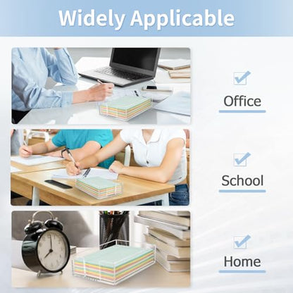 Acrylic Sticky Note Holder, 4 x 6 Crystal Clear Sticky Note Dispenser Acrylic Notepad Holder for School Home Office Desk Organization - size: 4x6"