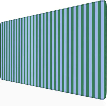 Green Teal Striped Desk Mat Cute Pastel XXL Large Gaming Mouse Pad Desk Pad Kawaii Aesthetic Home Office Decor Cozy Keyboard Laptop Computer Mat - color: A6- Green Teal