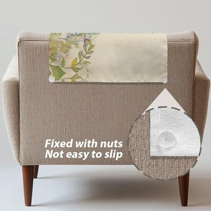 Recliner Headrest Protector Hummingbird Head Rest Cover for Recliner Easy to Install Headrest Slipcovers Covers Pet Scratch Resistant Sofa Headrest Covers 2 Pack - color: Hummingbird