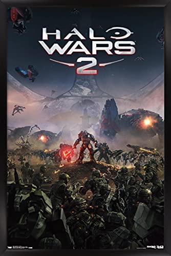 Trends International Halo: Halo Wars 2 - Key Art Wall Poster, 14.725" x 22.375", Black Framed Version - color: Black Framed Version, size: 22.4"L x 14.7"W