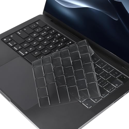 MOSISO 2 PCS Keyboard Cover, Keyboard Protector Compatible with MacBook Neo 13 inch 2026 A18 Pro, Compatible with MacBook Air 15/Air 13.6 M5 M4 M3 M2/ Pro 14/Pro 16 M5/M4/M3/M2/M1/, Translucent Tinted - color: Translucent Tinted