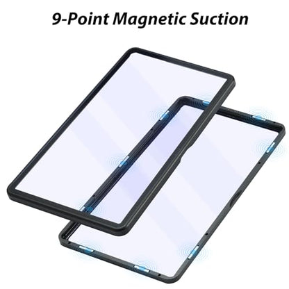 ZINHO Graded Card Case Magnetic Aluminum Alloy Slab Protector Display Case Fits BGS Cards, UV Protection (Black) - color: Black, style: BGS Card Case