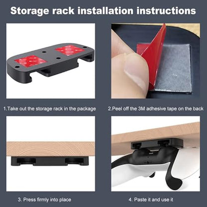Gamepad Collect Holder Bracket for PS4 PS5 Controller Game Controller Hanger Holder, Under Table Hanging Storage Rack