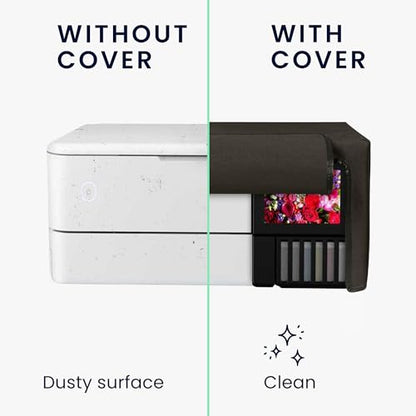 kwmobile Dust Cover Compatible with Epson EcoTank Photo ET-8500 - Printer Case - Fabric Protector Cover - Dark Grey