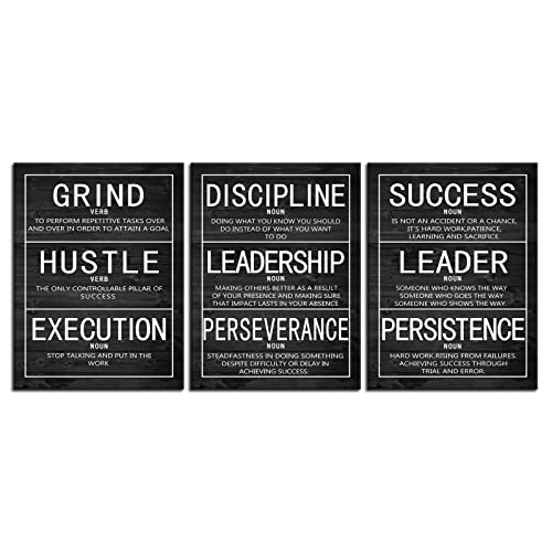 Inspirational Poster for Office Motivational Wall Art 3 Pieces Canvas Prints Artwork for Living Room Bedroom Modern Home Decor Painting Pictures Stretched and Framed Ready to Hang [36''Wx 16''H] - color: Inspirational-1, size: 16.00" x 36.00"