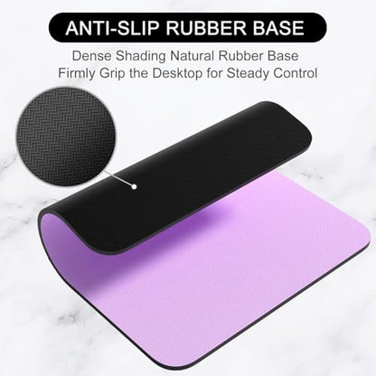 Hsurbtra Mouse Pad, Premium-Textured Square Mousepad 7 x 9 Inch, Thick 3 mm Anti-Slip Waterproof Rubber Pretty Cute Computer Mat for Office Gaming Laptop Women Kids Vanilla Purple - color: Vanilla Purple, size: Square Mousepad (7" x 9")