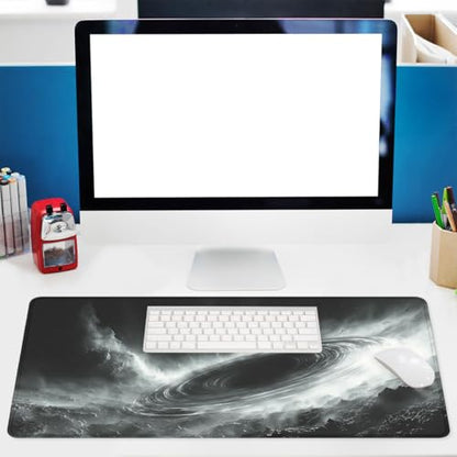 Black Hole Gaming Mouse Pad Space Galaxy Art Mouse Pad Large Mousepad Extended Laptop Keyboard Mat Gaming Desk Pad Mouse Mat Office Computer Keyboard Laptop 31.5"x11.8" - color: Black Hole, size: 31.5L x 11.8W inches