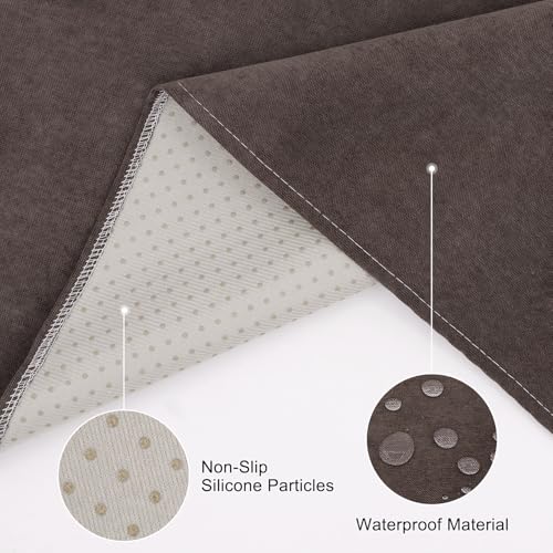 Couch Arm Covers Sofa Arm Covers Set of 2, Waterproof Couch Cover Armchair Cover for Recliner, Non Slip Sofa Headrest Covers Armrest Cover Couch Slipcover Protector, Coffee - color: Coffee