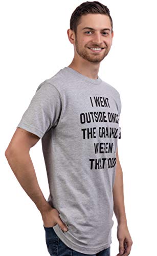 I Went Outside Once, Graphics Weren't That Good | Funny Video Gamer Joke Men Funnt T-Shirt - size: Medium