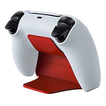 PlayVital Red Controller Display Stand for ps5, Gamepad Accessories Desk Holder for ps5 Controller with Rubber Pads - color: Red