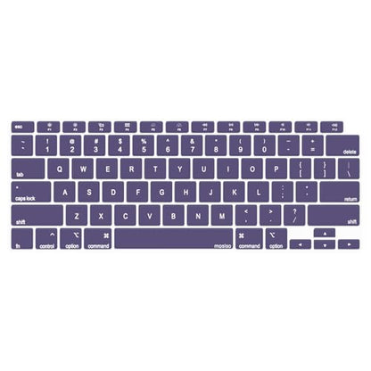 MOSISO Keyboard Cover Compatible with MacBook Air 13 inch 2022 2021 2020 Release A2337 M1 A2179 Retina Display with Touch ID Backlit Magic Keyboard, Waterproof Protective Silicone Skin,Imperial Purple - color: Imperial Purple