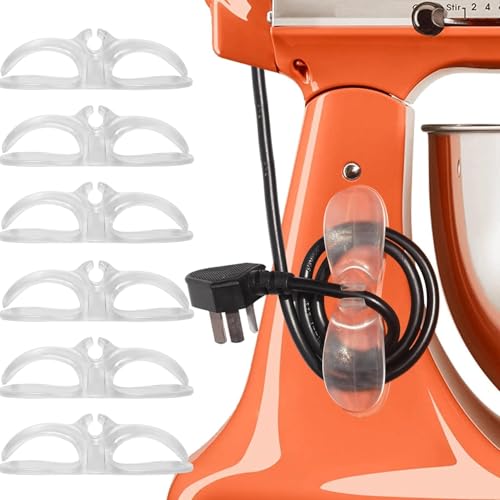 Cord Organizer for Kitchen Appliances - Clear 6PCS - color: CLEAR, size: 6PCS
