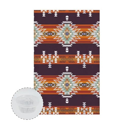 Aztec Sofa Headrest Covers Recliner Headrest Protector Cover Wrinkle Resistant Recliner Sofa Head Rest Covers Protector for Couch 2 Pcs - color: Aztec Print
