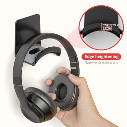 2 Pcs Headphone Stand Wall Mount Mini Headphone Hook Holder with Strong Adhesive Headset Stand Headset Holde (ZY88 wall Mount 2pcs) - style: ZY88 wall mount 2pcs