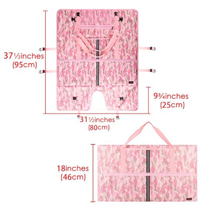 Travel Carrying Bag Compatible with 32" All-in-One Desktop Computer and 32" Monitor (Camouflage Pink) - color: Camouflage Pink