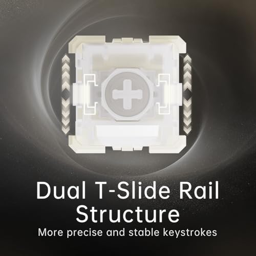 OOCTPK Chilkey WS Flux HE Hall Effect Switches: Linear Factory Pre-Lubed Magnetic Keyboard Switches, Freely Setting Pre-Travel Key Switch for Rapid Trigger HE Gaming Keyboard (5 Pcs) - color: WS Flux Switches-Clacky-5 pcs