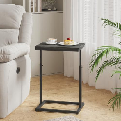 TUTOTAK End Table, Side Table, Tall Couch Table, Sofa Table, Living Room, Bedroom,Grey TB01BY083P - color: Grey, size: 1 Pack, style: Large