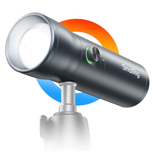 SMALLRIG RGB LED Photography Flashlight, 7500mAh Aluminum Alloy Patterned Ambient Light, 4 Color Fill Light with 20 Patterned Filters, Perfect for Photo, Content Creation Accessories RF10C 4634