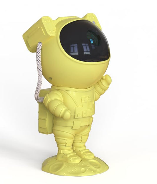 SFOUR Astronaut Galaxy Projector Night Light，Lights for Bedroom,Kids Room Decor Aesthetic, Adjustable Head Angle,Gift for Kids Adults Home Party Ceiling Decor，Christmas Gift - color: Yellow