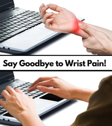 GRIFITI Large Slim Palm Pads Notebook Wrist Rest with Tacky Silicone Reposition Ergonomic Carpal Tunnel Resting Support for Computer MacBook & Laptop Keyboard Typing Pad (2 Large 3.9 x 3.1 inches) - size: Slim Large