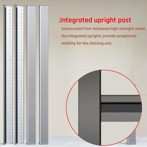 5-Tier Storage Shelves, 68" W Garage Shelving Heavy Duty Metal Adjustable Garage Shelves, Shelving Units Industrial Shelving for Warehouse, 68" W x 20" D x 84" H,2 Pack - size: 68"Wx84"Hx20"D | 5 Tier