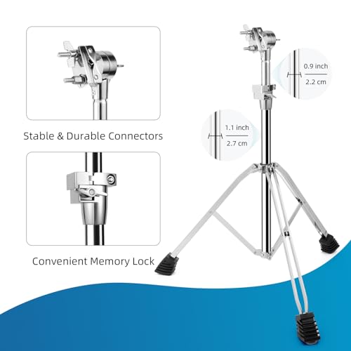 TENTOTEN Electronic Mounting Stand with Plate, Heavy Duty Double Braced Mounting Stand for Electronic Modules & Controller Multi Pads and Drum Pads
