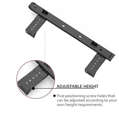 FRMSAET Heavy Duty 12/14/16/18 inches Thickness Steel Construction Ball Bearing Keyboard Slides Keyboard Drawer Slides Tray Accessories Cabinet Furniture Hardware Rails (16 inches, Black) - color: Black, size: 16 Inch