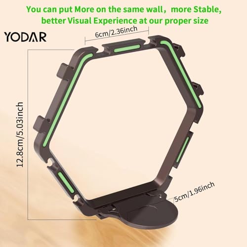 YODAR 9 PCS Riser Display Shelf for Funko POP Figures Collectibles, Floating Shelves Display Ledge for Organizer and Decoration, Display Stands Showcase, Glowing at night