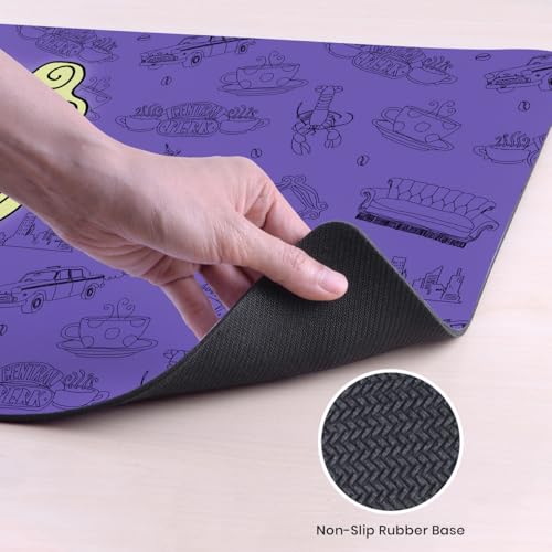 Head Case Designs Officially Licensed Friends TV Show Peephole Frame Graphics 37.4 x 15.75 x 0.16 inches (900 x 400 mm) - XL Gaming Office Desk PC Keyboard Mouse Mat Pad - size: 37.4 x 15.75 x 0.16 inches (900 x 400 mm) - XL