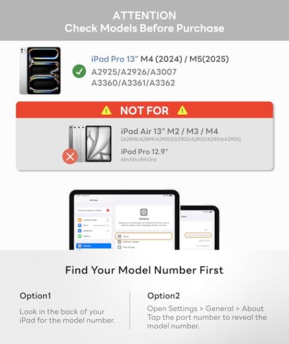 EIP Keyboard Case for iPad Pro 13 inch M5 (2025) / M4, Magnetic Detachable Keyboard with Patented Stylus Shortcuts, Adjustable Stand, 7-Color Backlit -White[Not for Pro 12.9” 3-6th] [Not for Air 13”]. - color: White, size: iPad Pro 13" M5/M4