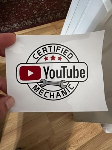 3 PCS Certified YouTube Mechanic Stickers – Funny Tool Box Decal, Hard Hat Sticker for Mechanics, Waterproof Vinyl 2 Inch – Toolbox Stickers for Men, Electricians, Garage, Union (2in) - size: 2in