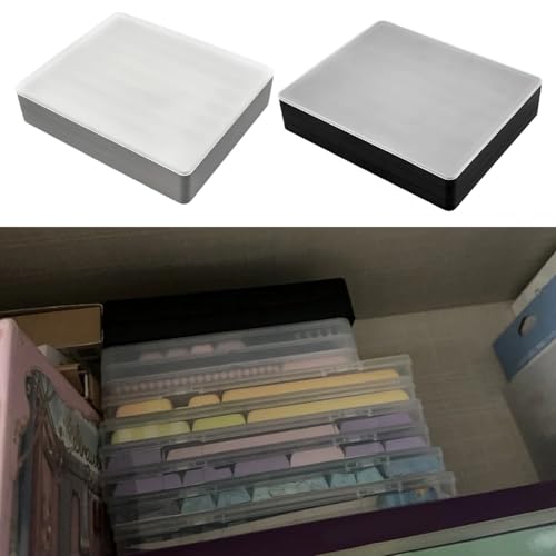 Layer Keycap Storage Box with Detachable Lid Permanent Polystyrene Planner Compact Plan for Mechanical Keyset Enthusiast - color: Black