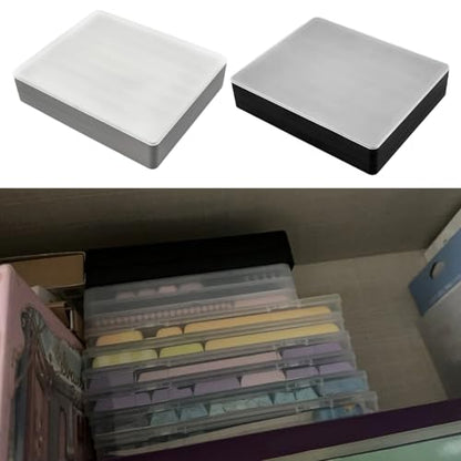 Layer Keycap Storage Box with Detachable Lid Permanent Polystyrene Planner Compact Plan for Mechanical Keyset Enthusiast - color: Black