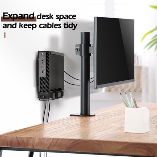 Mini PC Mount Compatible with Lenovo ThinkCentre Tiny, Wall VESA and Under Desk Mount for Lenovo ThinkCentre Tiny Desktops M600 M700 M710Q M715q M720Q M800z M900 M910Q Mini Desktop Bracket