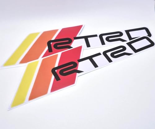 RTRD Sticker Decal – 10" × 3" High-Gloss Weatherproof Vinyl, Bubble-Free Automotive Grade. (1, 2) - size: 2