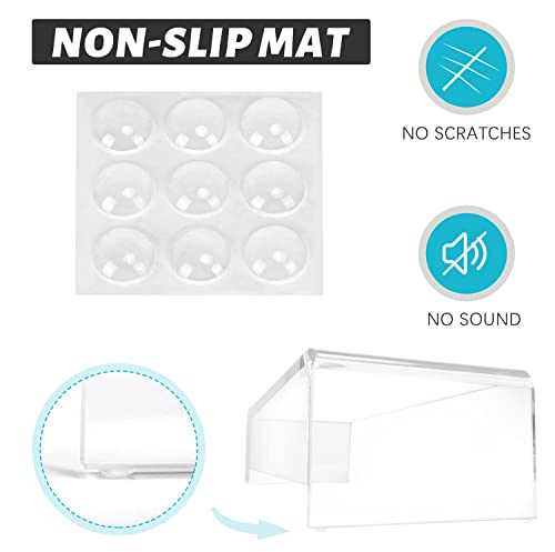 2 Pack Computer Monitor Riser with keyboard cover Anti-Cat, Dual Monitor Stand Riser, Multimedia Desktop Stand for Dual Monitors/Laptop/Flat Screen TV (20"+14")
