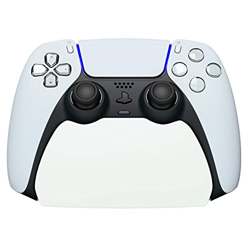 playvital White Controller Display Stand for ps5, Gamepad Accessories Desk Holder for ps5 Controller with Rubber Pads - color: White
